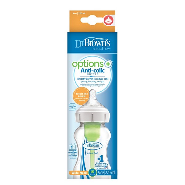 Продукт Dr.Brown`s Wide-Neck Options+ - Шише 270 ml - 0 - BG Hlapeta